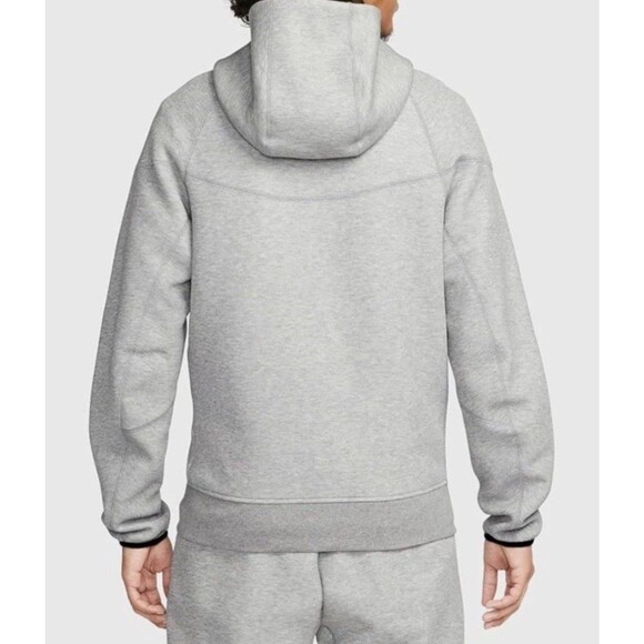 New Nike Men's Tech Fleece Full Zip Hoodie Gray Black Size XL FB7921-063 - Picture 4 of 5